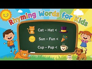 Rhyming Words for Kids | Fun Learning with Easy Examples