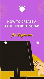 How to create a table in Bootstrap #Bootstrap #HTML #CSS #WebDevelopment #FrontendDeveloper