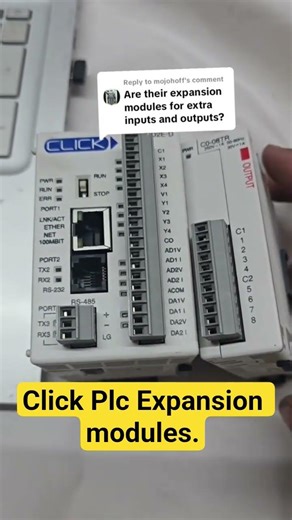 Click Plc expansion modules. #automation #electrical #plc #tech #plc_programming
