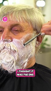 72K views · 228 reactions | Heartwarming salon transformation uplifts older man . . . For entertainment purposes only; filmed in public spaces. No affiliation with brands shown. Inspired by true events; some details may be altered for creativity. Activities shown are not meant to be replicated, performed, or imitated. Consult professionals for safety. | Fabiosa Fitness | Facebook