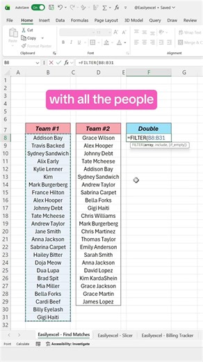 How to find matching data in Excel! #excel #dataanalysis #spreadsheets