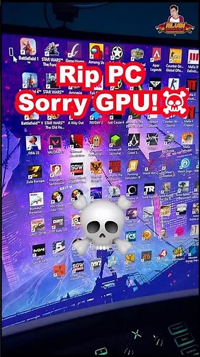 Rip PC! Sorry GPU ☠️ #gaming #pc #gamer #games #computer #pcgaming #shorts #budgetpc #game #short