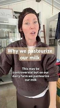 Learn why we pasteurized our milk on our microdairy farm! #sustainabledairy #dairyfarm