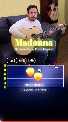 Madonna último requinto Natanael Cano Oscar Maydon Tutorial Requinto Tabs #corridostumbados