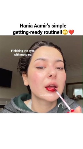 Getting Ready with Hania Aamir 😍#hania #haniaamir #shorts #viral #reels #makeup #routine #yt #fyp