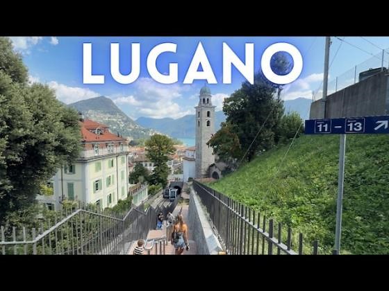 Lugano Switzerland Walking Tour 2025 (4K City Tour)