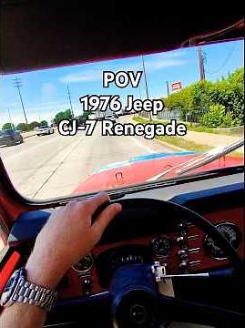 BAT- 1976 Jeep CJ-7 Renegade | Driving Video #jeep #jeepnation #v8 #bringatrailer #fyp #cj7