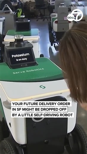 @abc7newsbayarea | Bay Area-based Serve Robotics has partnered with food delivery platforms like Uber Eats and DoorDash to bring orders to customers'... | Instagram