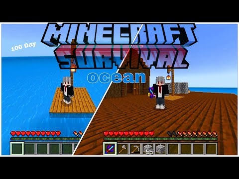 I survived 100 Day in ocean only world in Minecraft normal || minecraft 100 Day hindi.