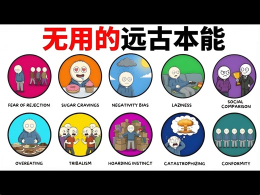 【中配】你至今仍在对抗的无用远古本能 - EverythingProfessor