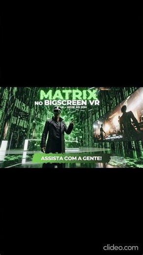 É Hoje! Matrix no Bigscreen em 4k! #bigscreen #shorts