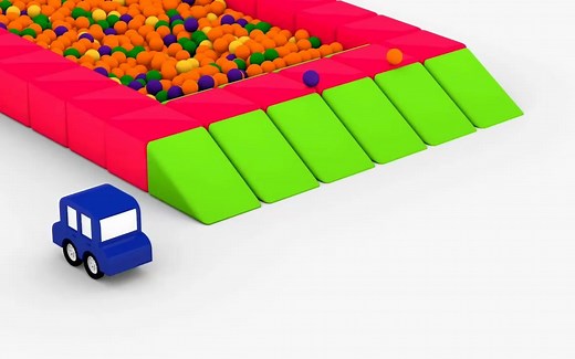 BALL POOL 车宝四兄弟 无字幕版 4 Cars cartoon cars 英语启蒙动画 英文启蒙 动画片 小汽车