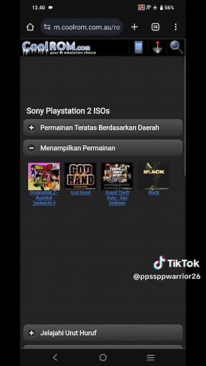 Cara Download Game PS1, PS2, dan PSP di CoolROM