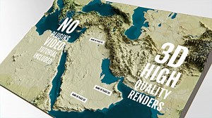 3D Physical Map - Middle East