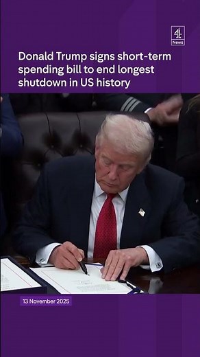 Trumps signs bill to end US shutdown