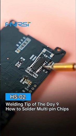 FNIRSI HS-02 | How To Solder Multi-pin Chips #fnirsi #hs02 #howto #soldering #tips