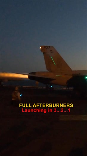 F/A-18 nightime full afterburner launch from an Aircraft Carrier | Frontline Diary