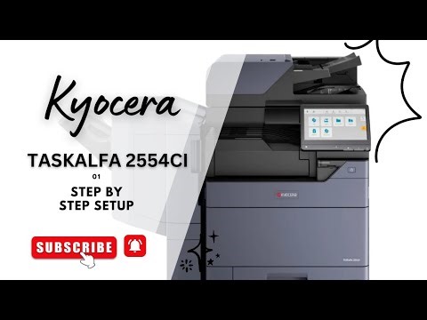 Kyocera TASKalfa 2554ci Colour Photocopier Installation Step by Step //#photocopymachine #kyocera