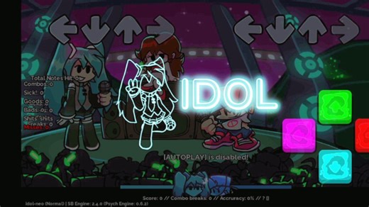 [FNF]神曲警告 初音未来曲目idol-neo