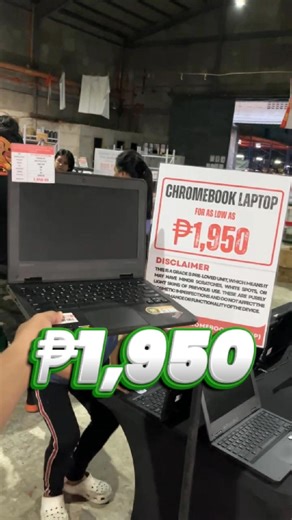 ₱999 PROMO LAPTOP at as low as ₱1950 laptops 👀 MAY CHANCE MAKAPAG AVAIL PARA SA MGA MAUUNANG MAG WALK-IN SA BODEGA 😱 October 26 (LAST DAY NG PRESYONG BODEGA BAGSAKAN WEEKEND SALE) 😱🔥🙌 May dagdag pa na UP TO ₱1,500 DISCOUNT VOUCHER para sa mga mag reregister ngayon dito: 🔗 https://forms.gle/YxBWqJpBMma3wBa86 Guys! Kitakits po tayo October 24-25-26 (Friday to Sunday) sa Pera O Basura warehouse 😎 ✅ AS LOW AS ₱1,950 - ₱2,999 LAPTOPS ✅ CHROMEBOOK LAPTOPS / FLIPPABLE LAPTOPS ✅ I-SERIES AND WIND