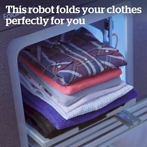 1.1M views · 6.9K reactions | This robot makes doing laundry a breeze!  Credit: FoldiMate | VT | Facebook