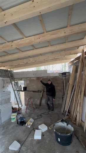 Mauer bauen #garage #diy #handwerk