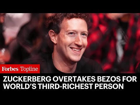Zuckerberg Overtakes Bezos For World’s Third-Richest Person And Adds $28 Billion To His Fortune