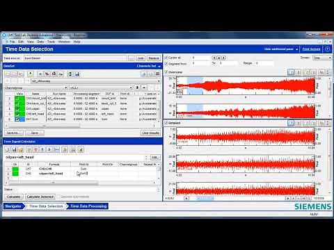 Simcenter Testlab Time Signal Calculator