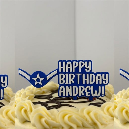 Personalized Air Force Airman Cake Topper, Airman Cake Topper, Air Force Birthday Party, Airforce Party Decor - Etsy