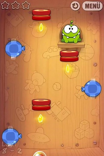 Cut The Rope 3 Stars Level 8-2 - toy box - Spielbox