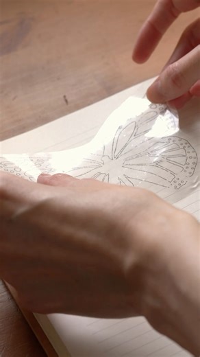 11 reactions | There's so many fun ways to experiment with transferring printed designs to sketchbooks or scrapbooks. Give this packing tape method a try next time your getting crafty!✨ | Rapid Resizer Online | Facebook