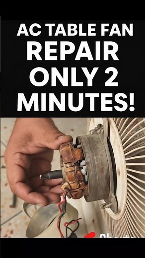 AC Table Fan Repair in Just 2 Minutes 🔧 | Easy Fix at Home #shorts #shantechskb #repair