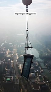 6.9K views · 39 reactions | High rise glass lifting process .. #machinery #oddlysatisfying #OMG | Home Items | Facebook