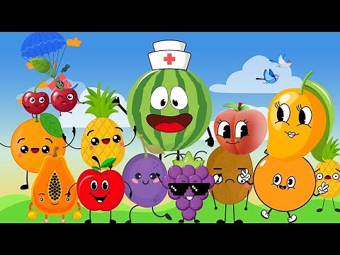 Ten Little Fruits, Fruits Song and Learning Video for Kids | SiSi Kids TV