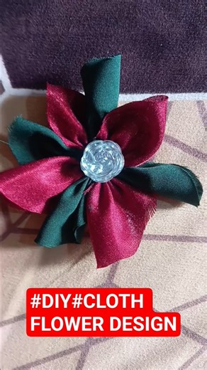 #DIY#CLOTH FLOWER DESIGN##