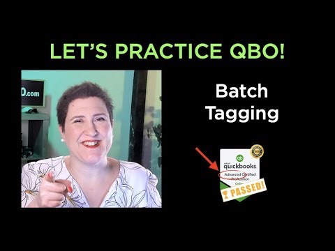 Let's Practice QBO - Batch Tagging