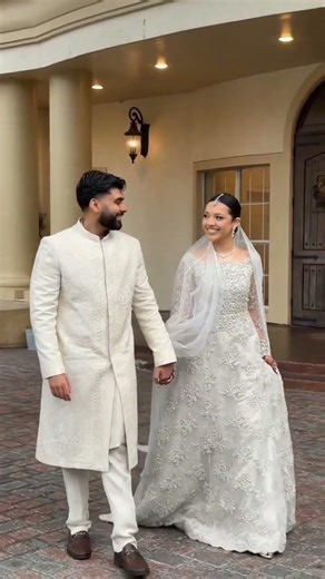 Amani & Sarfaraz Nikkah ✨ Stunning Wedding Day Moments 🤍 #Shorts