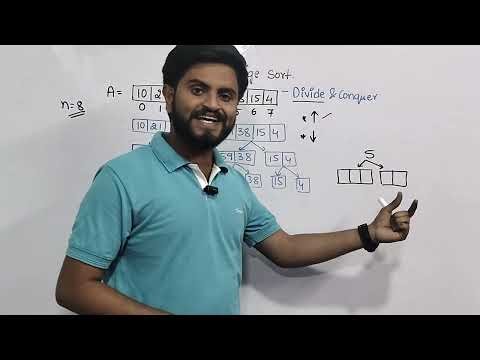Merge sort sorting |Data structures & Algorithms | VTU, All universities