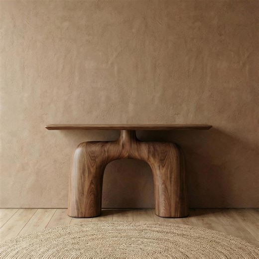 Walnut Desk Living Room Table Console Table Farmhouse Style Home Decor Housewarming Gifts - Etsy