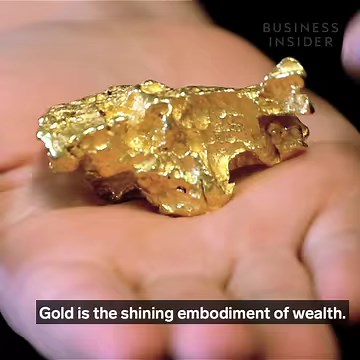 25M views · 69K reactions | Gold is the shining embodiment of wealth, but why? Correction: The estimated amount of gold left in Earth’s crust is 55,000 tons, not 55 tons as the video states. Business Insider regrets the error. | Business Insider | Facebook