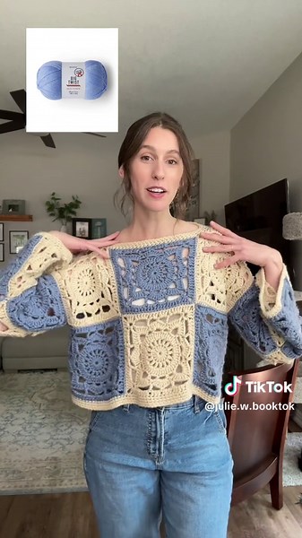 Replying to @Abby #crochetsweater #grannysquare #crochetpattern | crochet sweater