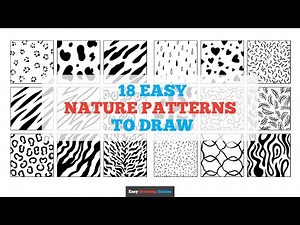 18 Easy Nature Patterns to Draw: Easy Step by Step Drawing Tutorial for Beginners