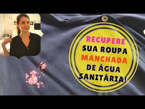 Como resolver MANCHA DE ÁGUA SANITÁRIA na roupa: IDÉIA FÁCIL!