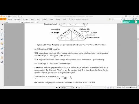 Lab-5| Purlin Design (Dead Load+ Wind Load)| Structural Analysis & Design Sessional -1