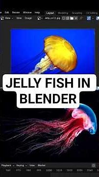 Making a jelly-fish in Blender #3d #animation #blender