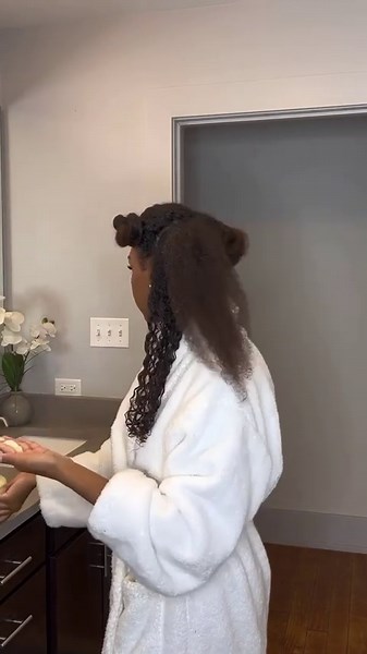 Curly hair routine #hair #hairlife #haircareroutine