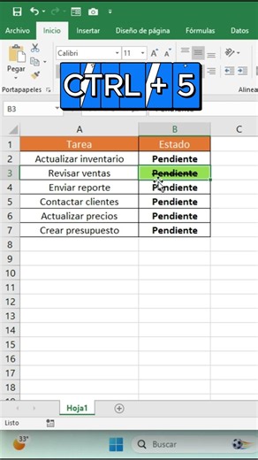 How to Strikethrough Text Quickly in Excel (CTRL + 5) #excel #shorts #viral #exceltips #microsoft