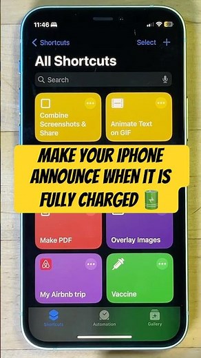 Make Your iPhone Announce When it is Fully Charged 📢🔋