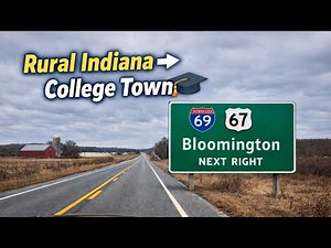 Driving from Vincennes to Bloomington, Indiana 🇺🇸 | IN-67 → I-69 | 4K GoPro