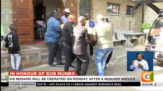 In honour of Bob Munro Stakeholders hail Munro’s contribution to Kenyan football Munro, 82, passed on last Sunday after a long illness #CitizenWeekend Olive Burrows | Citizen TV Kenya